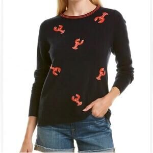 NWT J.Crew Lobster Cashmere sweater size Large